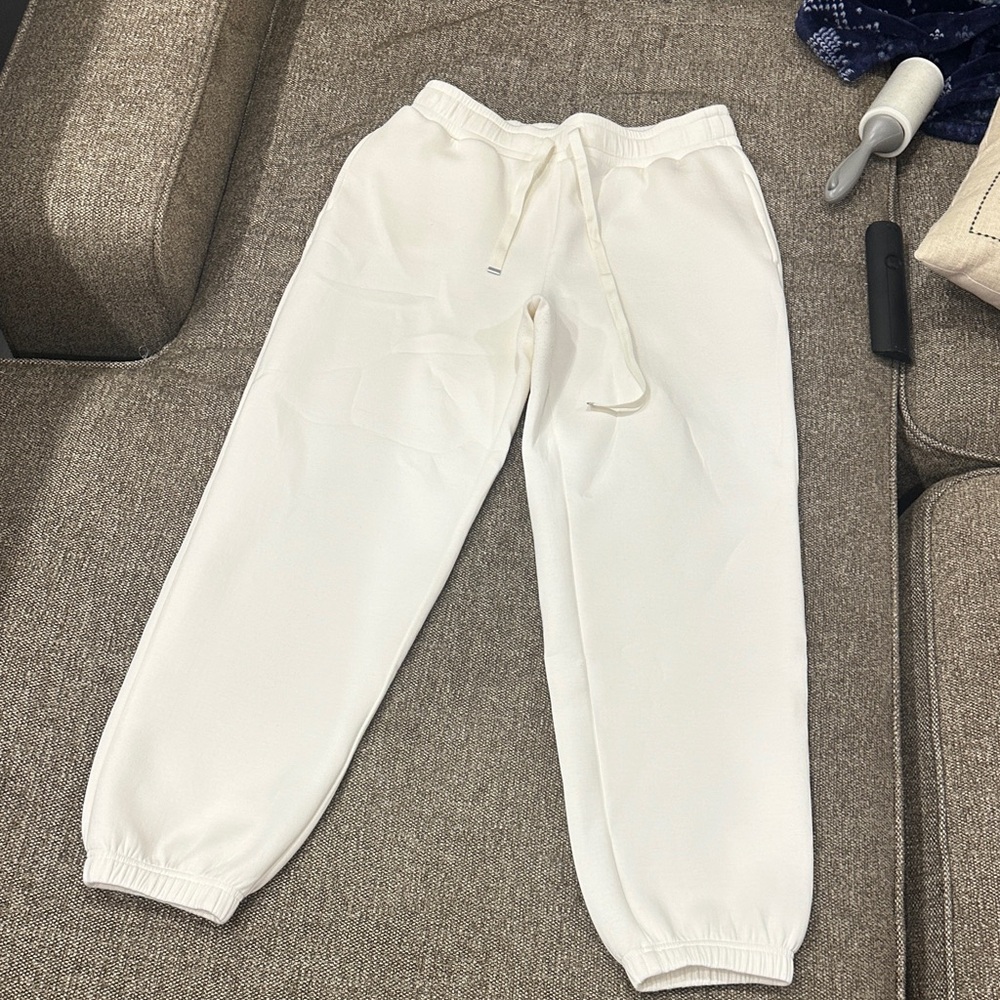 Forever 21 Cream Track Pants